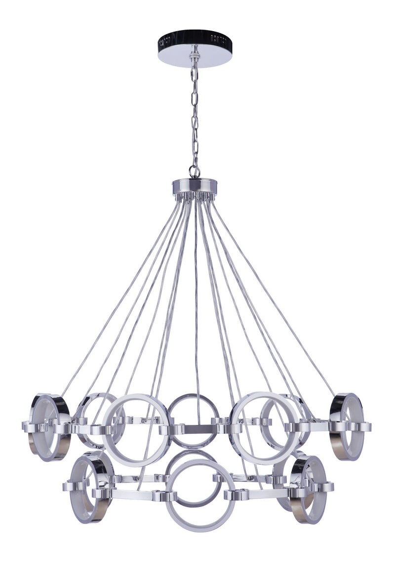 Craftmade 59315-CH-LED LED Chandelier, Chrome