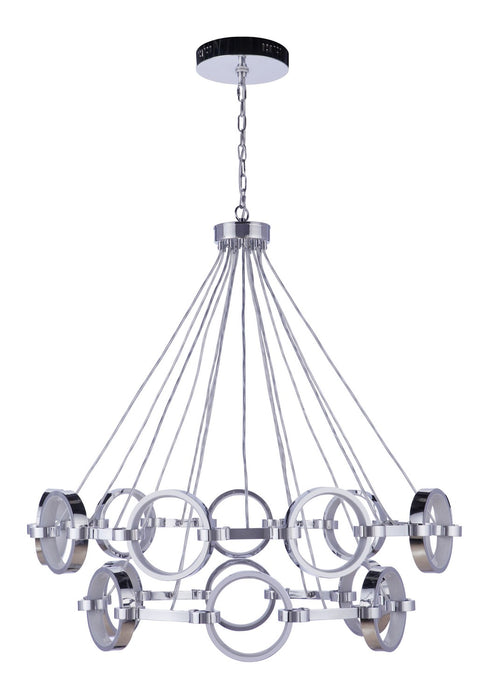 Craftmade 59315-CH-LED LED Chandelier, Chrome