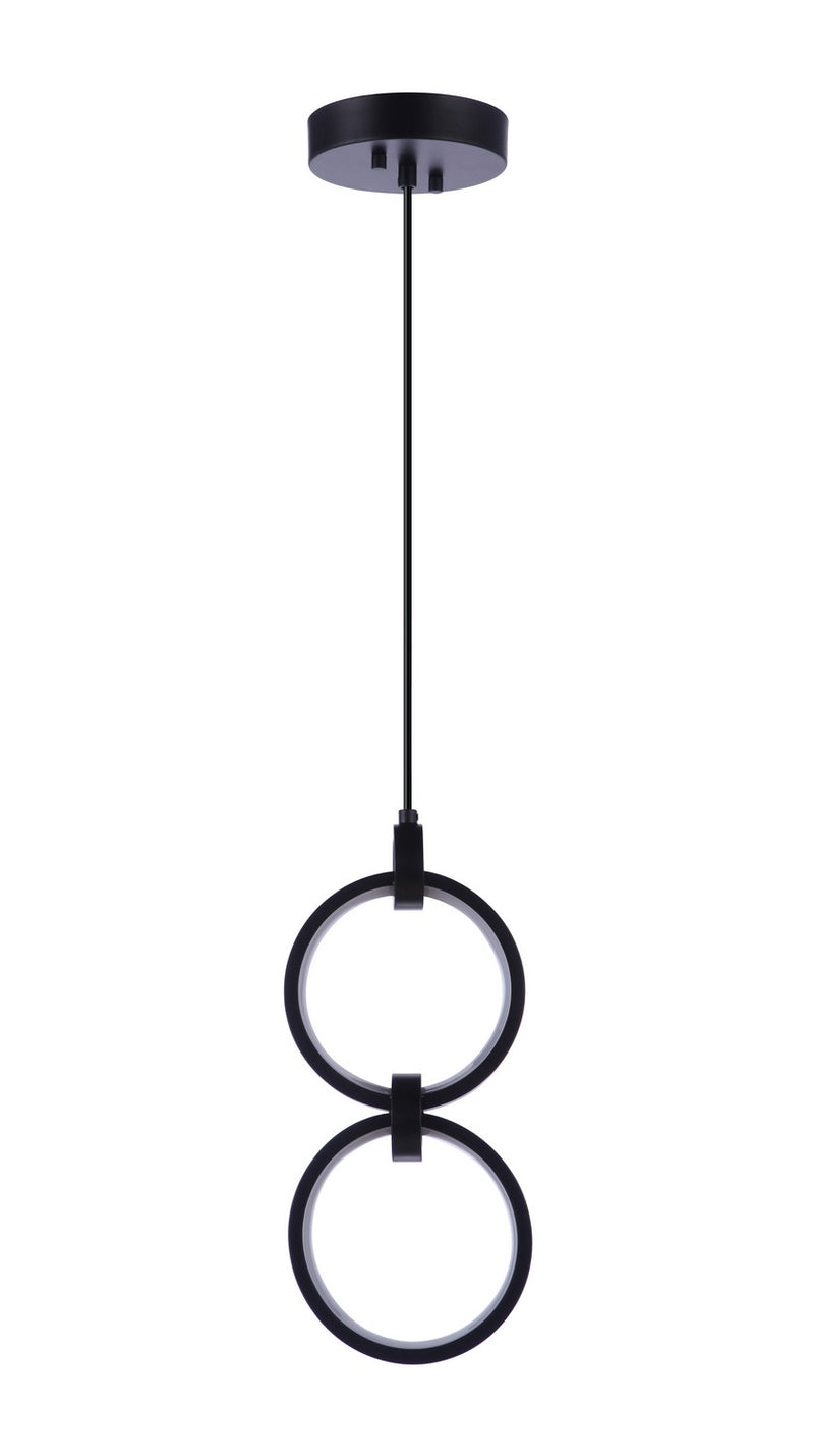 Craftmade 59392-FB-LED LED Pendant, Flat Black