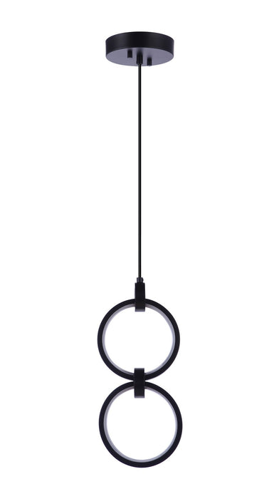 Craftmade 59392-FB-LED LED Pendant, Flat Black