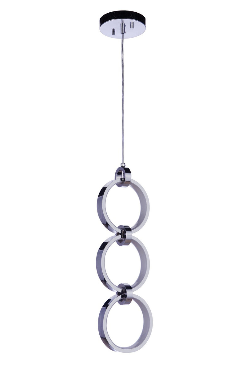 Craftmade 59393-CH-LED LED Pendant, Chrome