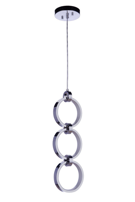Craftmade 59393-CH-LED LED Pendant, Chrome
