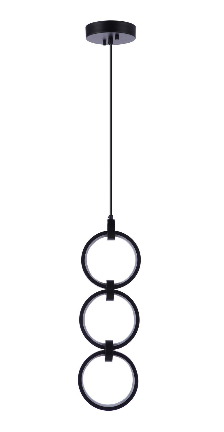 Craftmade 59393-FB-LED LED Pendant, Flat Black