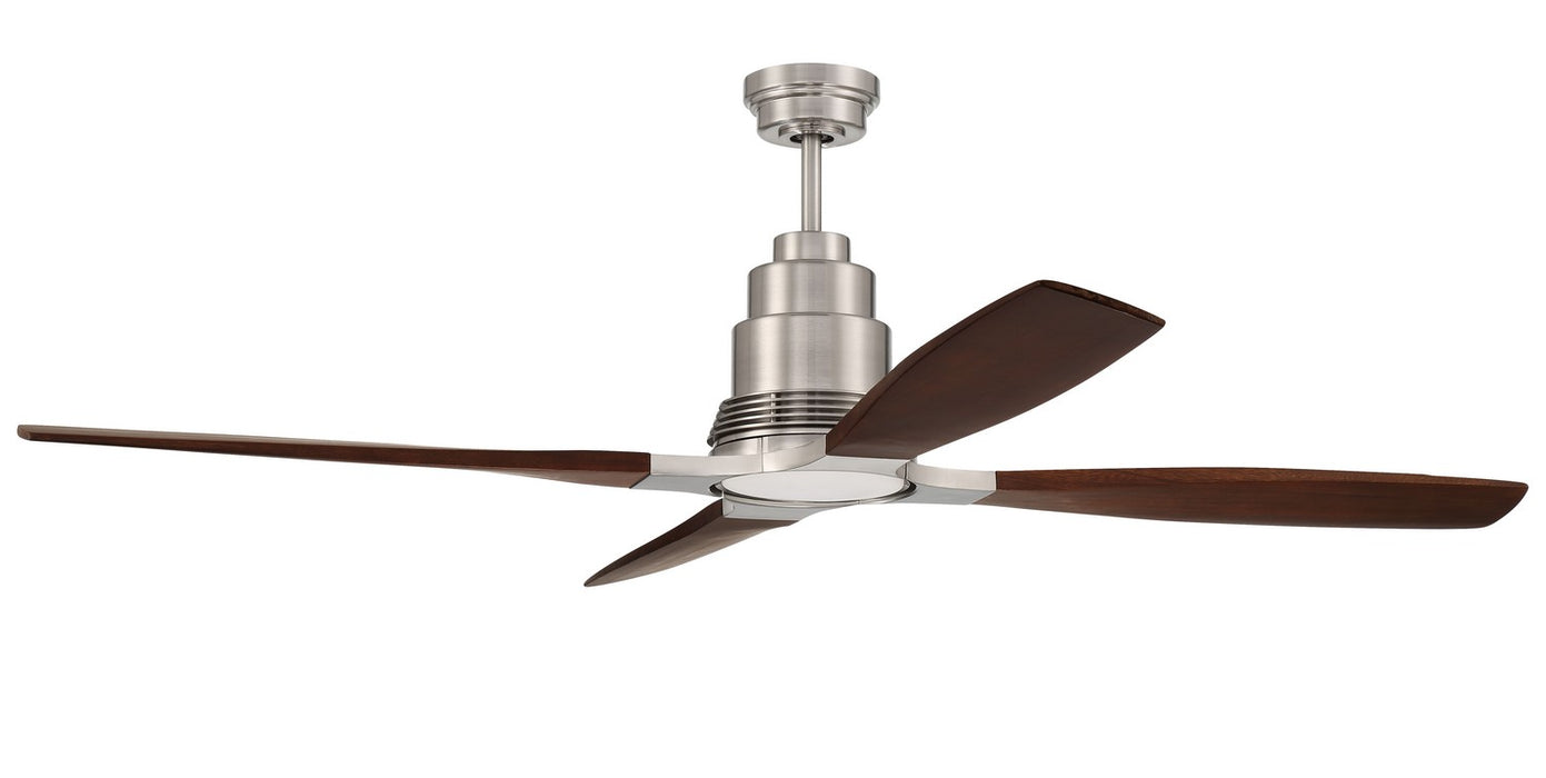 Craftmade RIC60BNK4 60"Ceiling Fan, Brushed Polished Nickel
