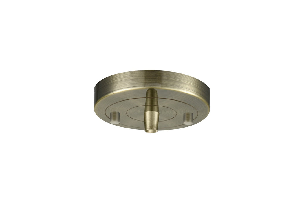 Innovations 101-AB Single Port Round Canopy & Hardware, Antique Brass
