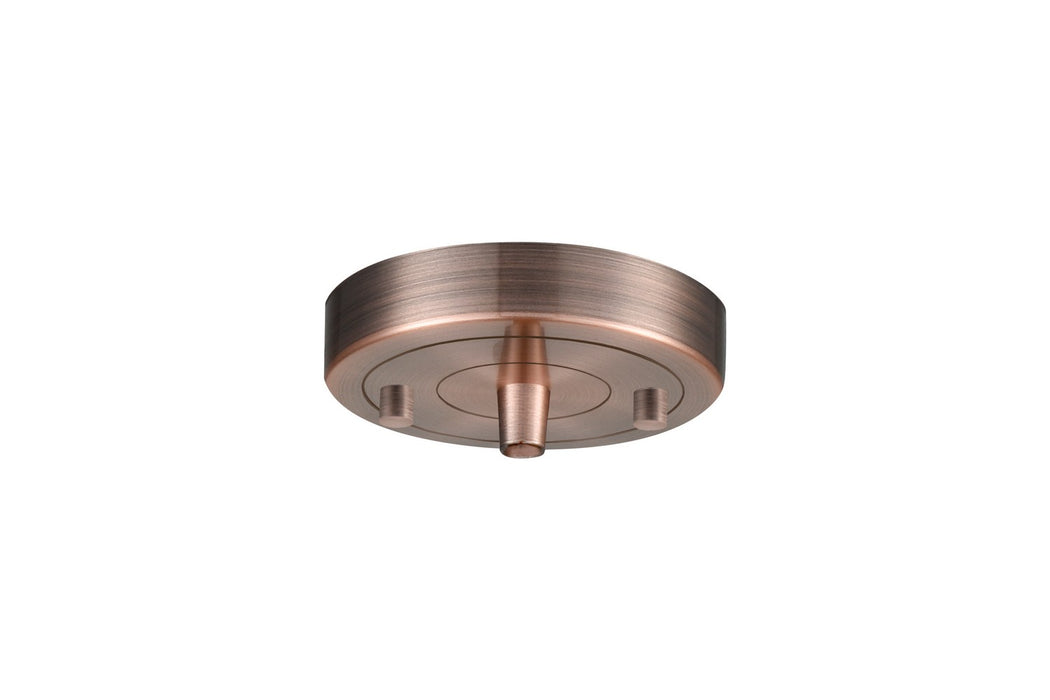 Innovations 101-AC Single Port Round Canopy & Hardware, Antique Copper