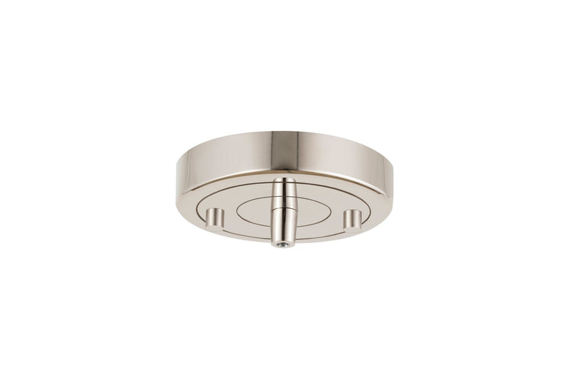 Innovations 101-PN Single Port Round Canopy & Hardware, Polished Nickel