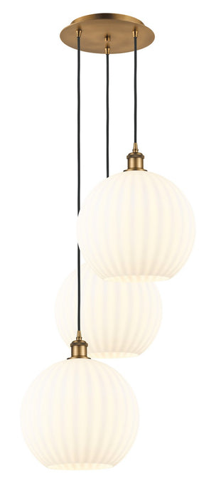 Innovations 113B-3P-BB-G1217-12WV LED Pendant, Brushed Brass