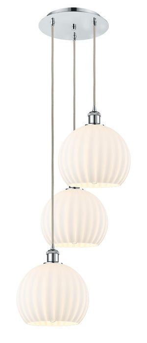Innovations 113B-3P-PC-G1217-10WV LED Pendant, Polished Chrome