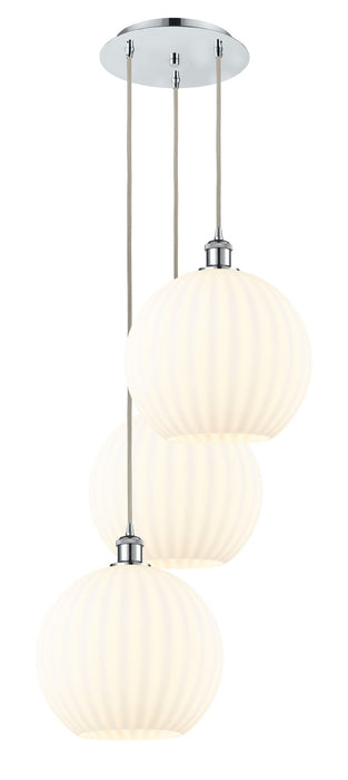 Innovations 113B-3P-PC-G1217-12WV LED Pendant, Polished Chrome