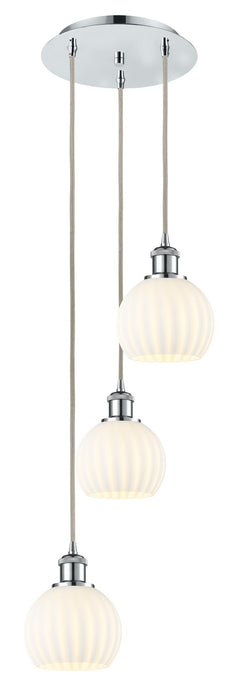 Innovations 113B-3P-PC-G1217-6WV LED Pendant, Polished Chrome