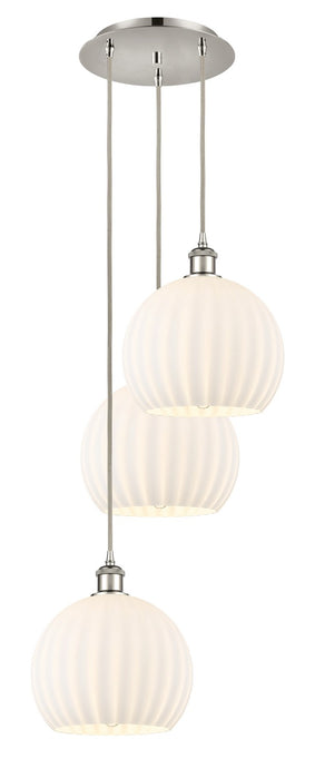 Innovations 113B-3P-PN-G1217-10WV LED Pendant, Polished Nickel