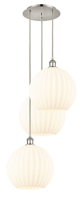 Innovations 113B-3P-PN-G1217-12WV LED Pendant, Polished Nickel