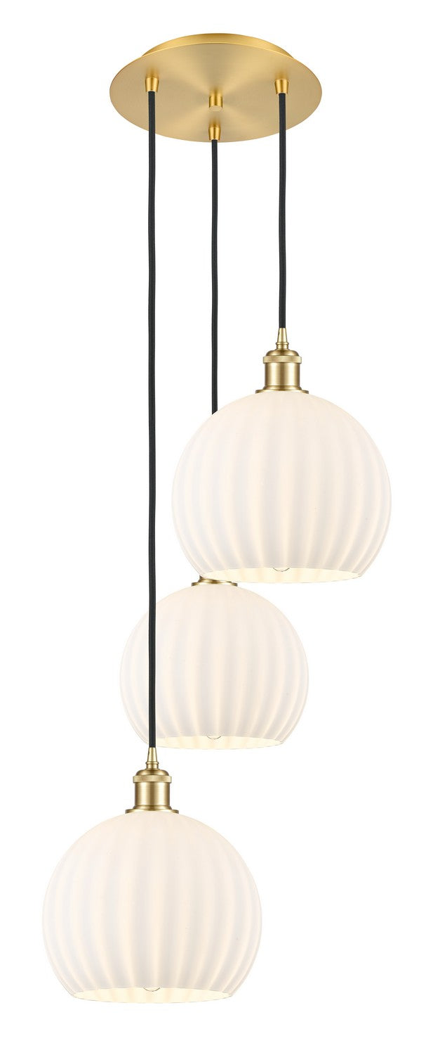 Innovations 113B-3P-SG-G1217-10WV LED Pendant, Satin Gold