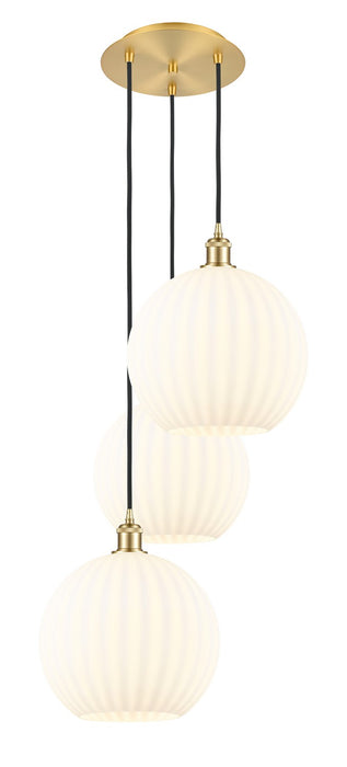Innovations 113B-3P-SG-G1217-12WV LED Pendant, Satin Gold