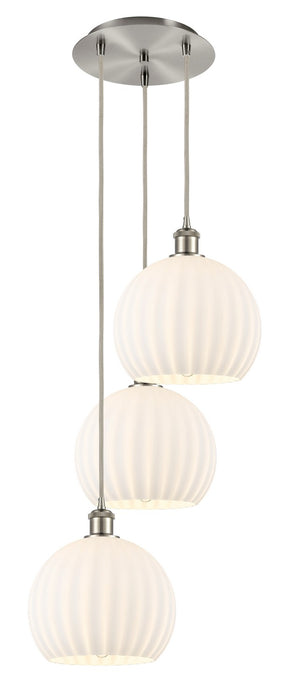 Innovations 113B-3P-SN-G1217-10WV LED Pendant, Brushed Satin Nickel