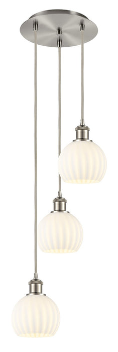 Innovations 113B-3P-SN-G1217-6WV LED Pendant, Brushed Satin Nickel