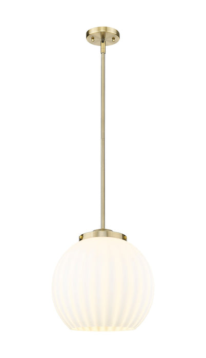 Innovations 221-1S-AB-G1217-14WV LED Pendant, Antique Brass