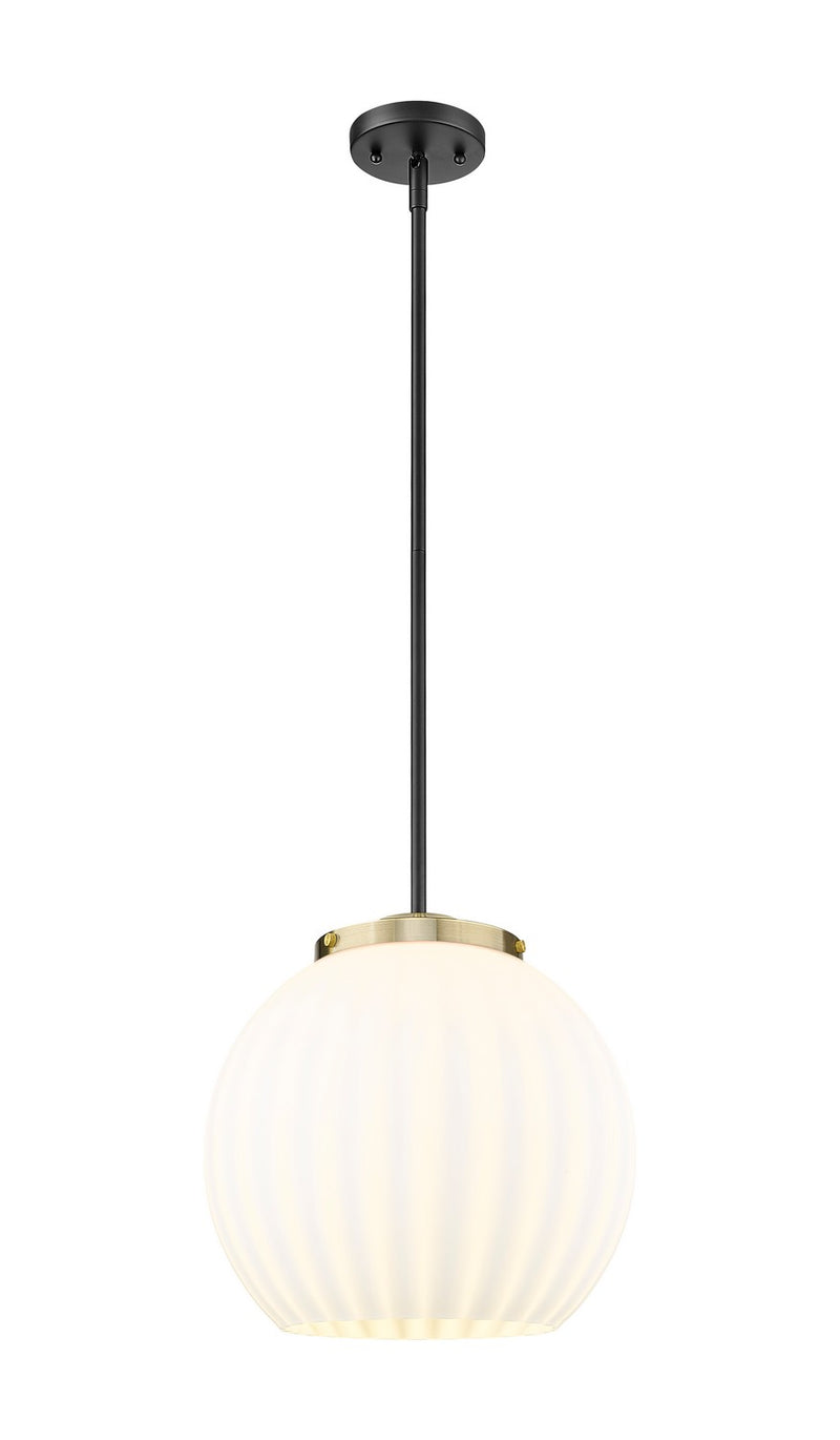 Innovations 221-1S-BAB-G1217-14WV LED Pendant, Black Antique Brass