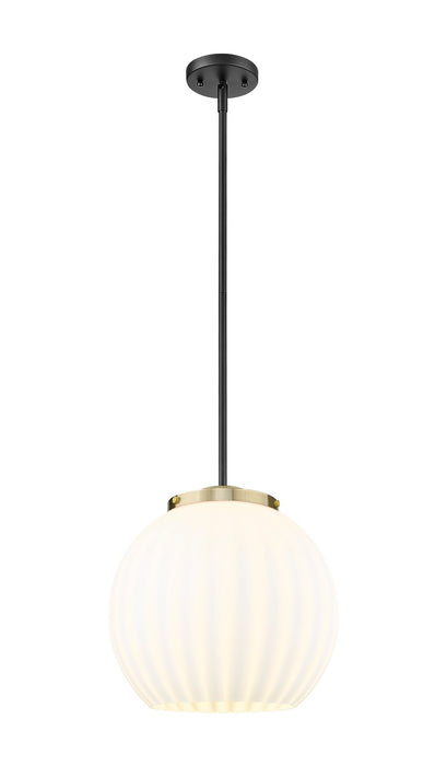 Innovations 221-1S-BAB-G1217-14WV LED Pendant, Black Antique Brass