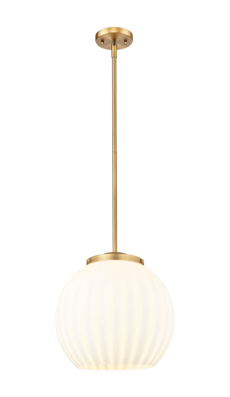 Innovations 221-1S-BB-G1217-14WV LED Pendant, Brushed Brass