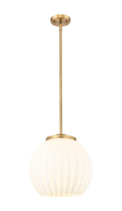 Innovations 221-1S-BB-G1217-14WV LED Pendant, Brushed Brass