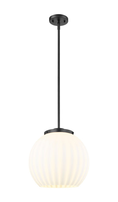 Innovations 221-1S-BK-G1217-14WV LED Pendant, Matte Black