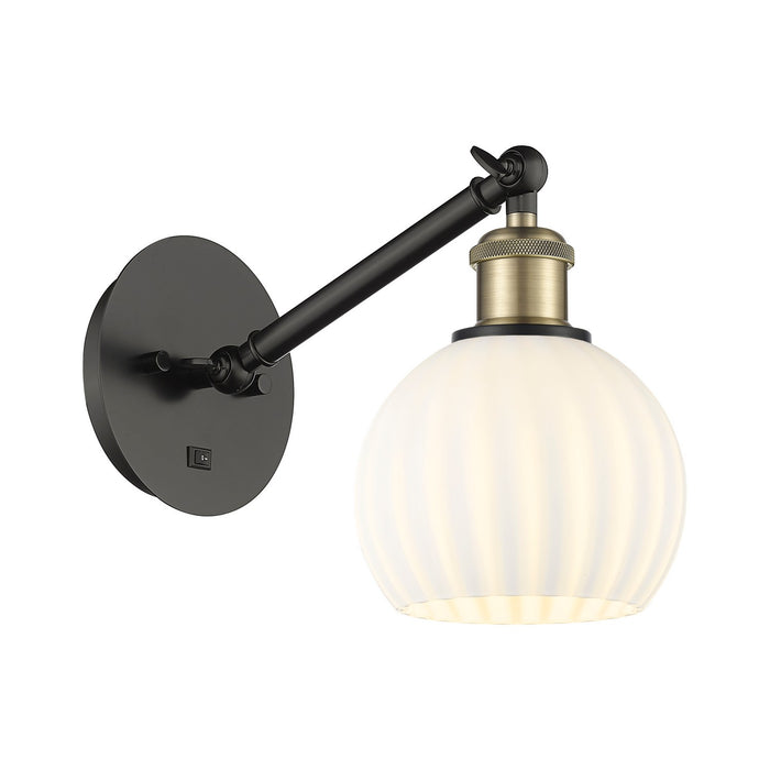 Innovations 317-1W-BAB-G1217-6WV LED Wall Sconce, Black Antique Brass
