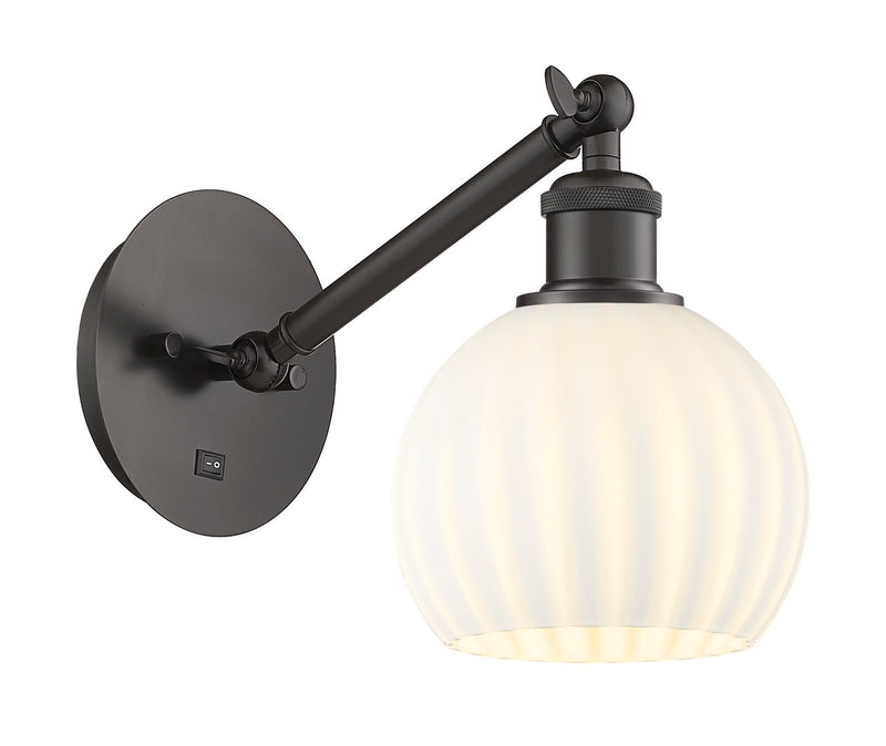 Innovations 317-1W-OB-G1217-6WV LED Wall Sconce, Oil Rubbed Bronze