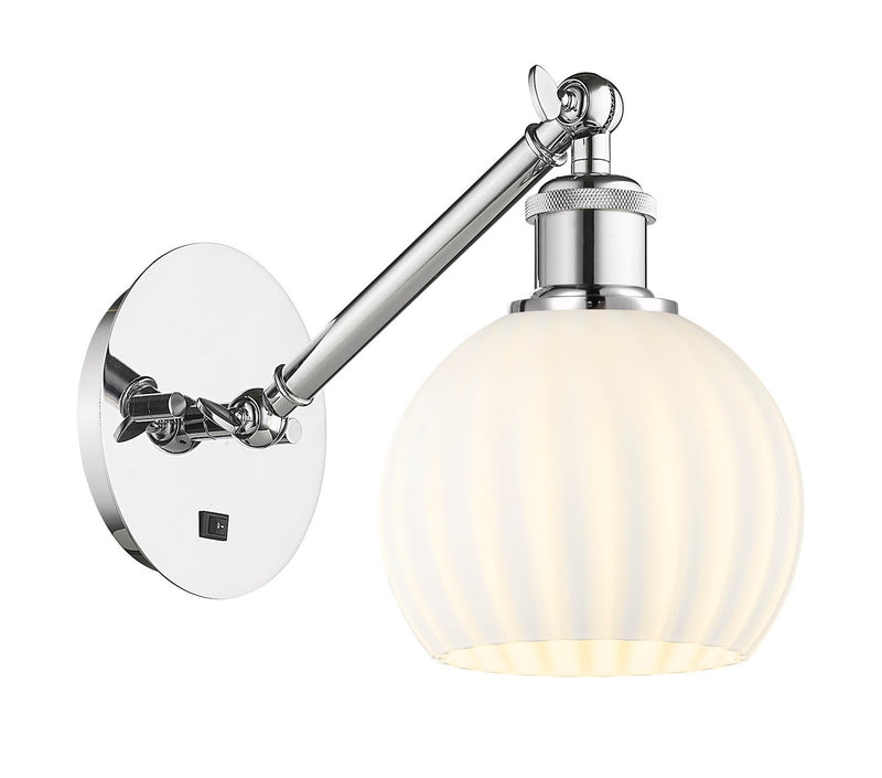 Innovations 317-1W-PC-G1217-6WV LED Wall Sconce, Polished Chrome