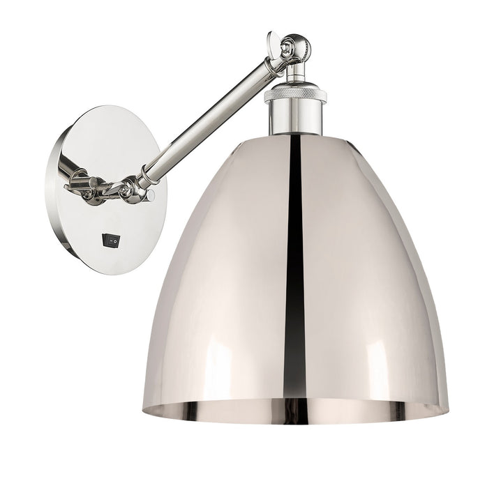 Innovations 317-1W-PN-MBD-9-PN LED Wall Sconce, Polished Nickel