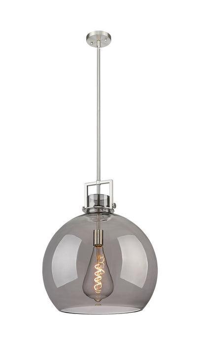 Innovations 411-1SL-SN-G410-18SM One Light Pendant, Satin Nickel