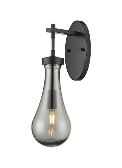 Innovations 451-1W-BK-G451-5SM LED Wall Sconce, Matte Black