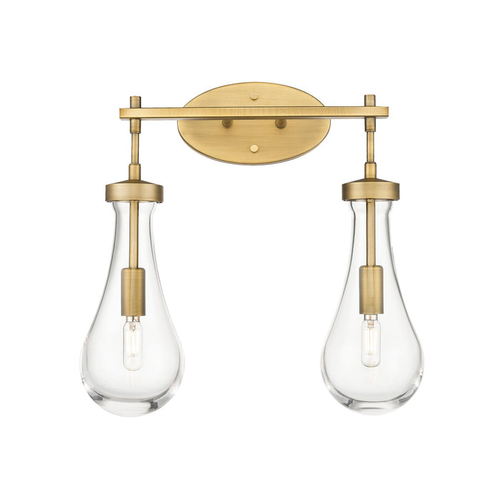 Innovations 451-2W-BB-G451-5CL LED Bath Vanity, Brushed Brass