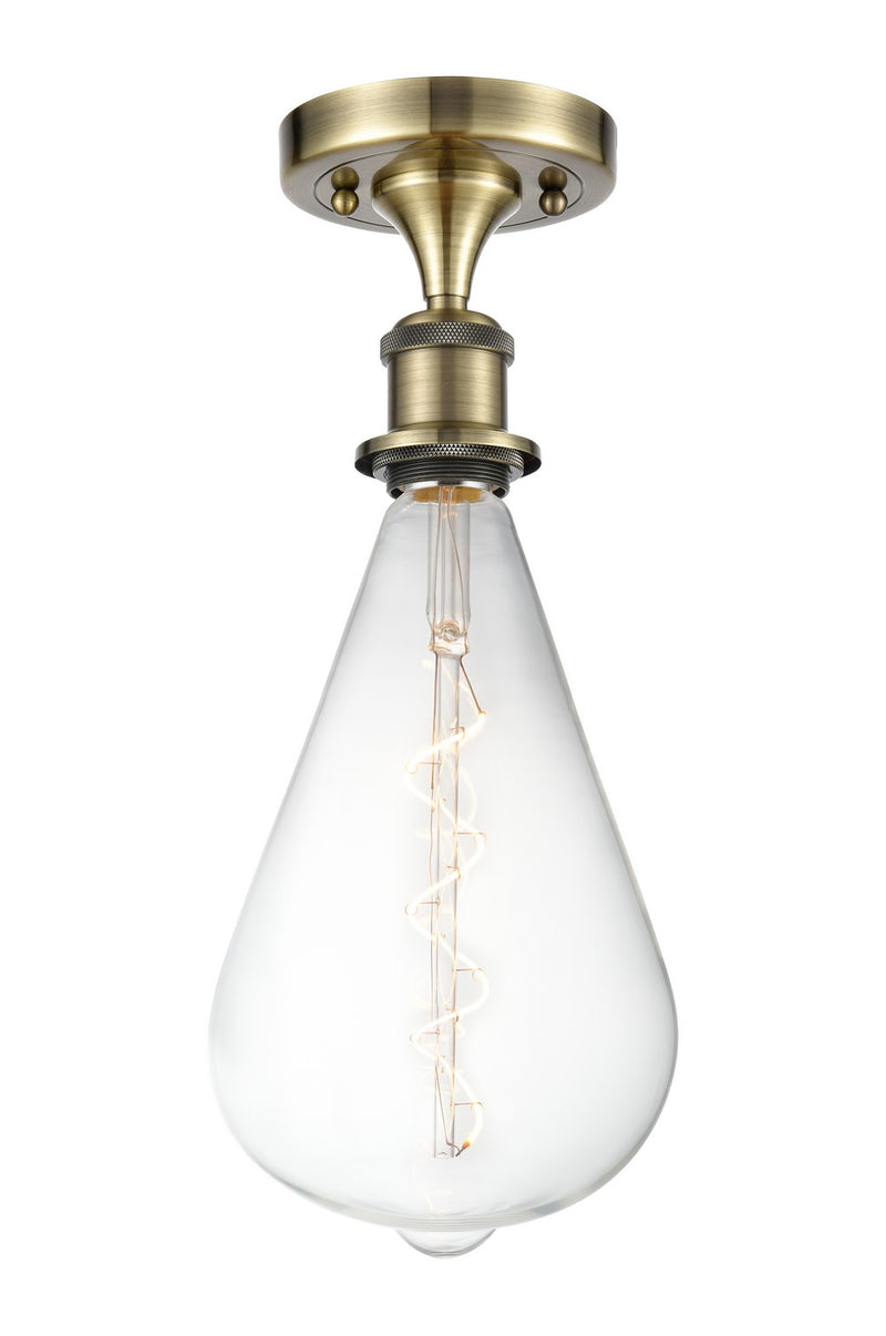 Innovations 516-1C-AB-BB164LED LED Semi-Flush Mount, Antique Brass