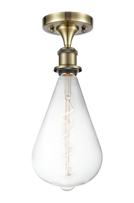 Innovations 516-1C-AB-BB164LED LED Semi-Flush Mount, Antique Brass
