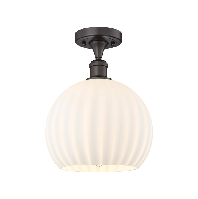 Innovations 516-1C-OB-G1217-10WV LED Semi-Flush Mount, Oil Rubbed Bronze