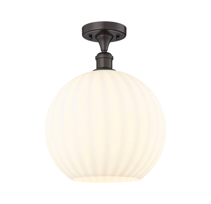 Innovations 516-1C-OB-G1217-12WV LED Semi-Flush Mount, Oil Rubbed Bronze