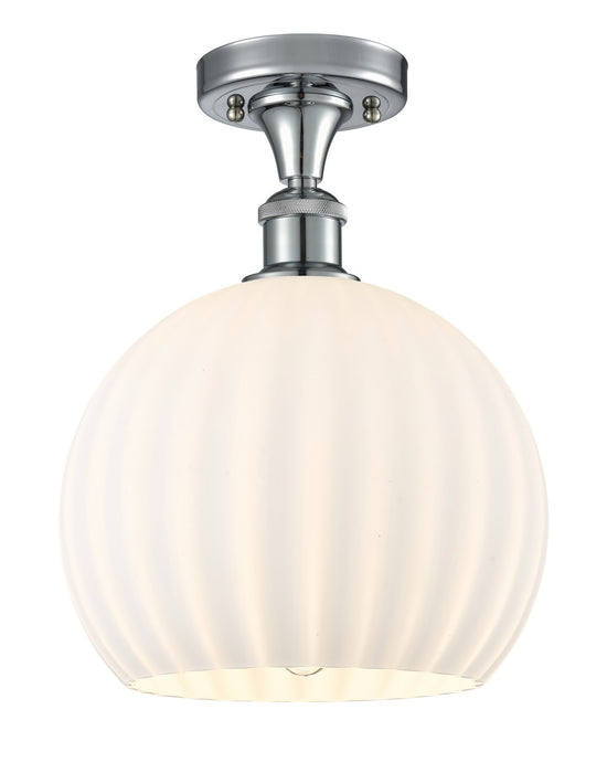 Innovations 516-1C-PC-G1217-10WV LED Semi-Flush Mount, Polished Chrome