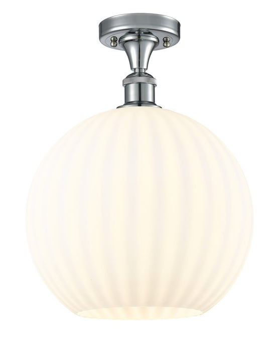 Innovations 516-1C-PC-G1217-12WV LED Semi-Flush Mount, Polished Chrome