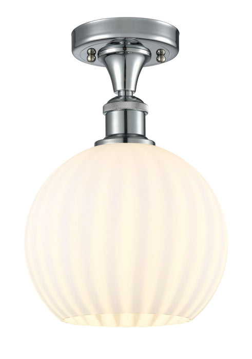 Innovations 516-1C-PC-G1217-8WV LED Semi-Flush Mount, Polished Chrome