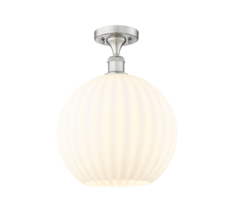 Innovations 516-1C-SN-G1217-12WV LED Semi-Flush Mount, Brushed Satin Nickel