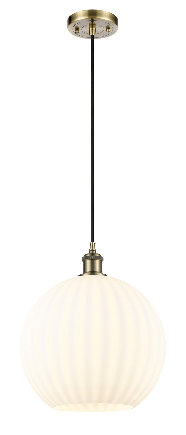 Innovations 516-1P-AB-G1217-12WV LED Mini Pendant, Antique Brass