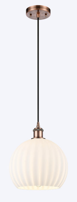 Innovations 516-1P-AC-G1217-10WV LED Mini Pendant, Antique Copper
