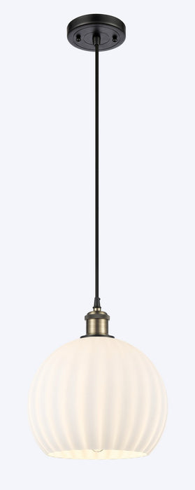 Innovations 516-1P-BAB-G1217-10WV LED Mini Pendant, Black Antique Brass