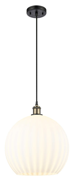 Innovations 516-1P-BAB-G1217-14WV LED Pendant, Black Antique Brass
