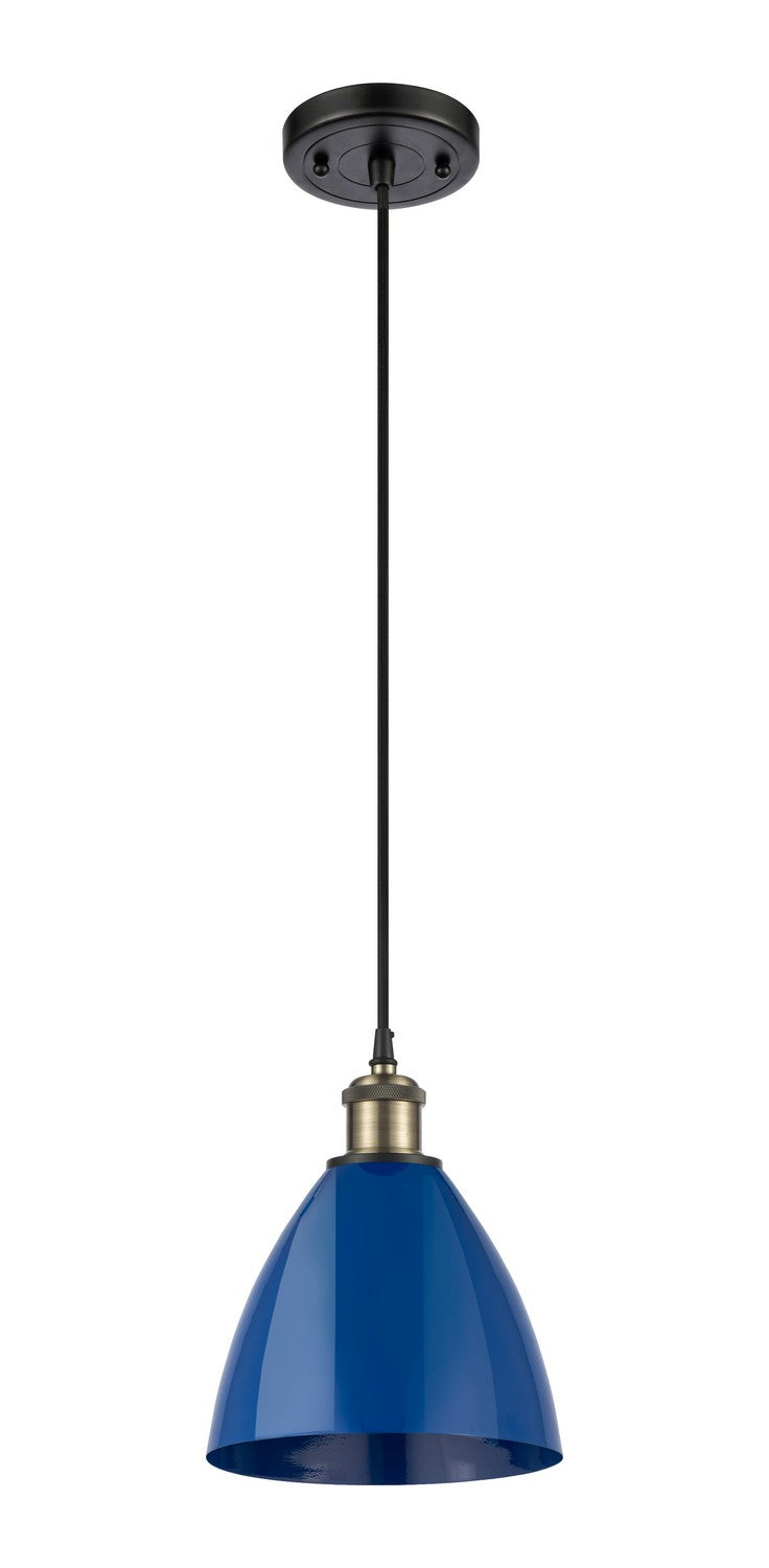 Innovations 516-1P-BAB-MBD-75-BL-LED LED Mini Pendant, Black Antique Brass