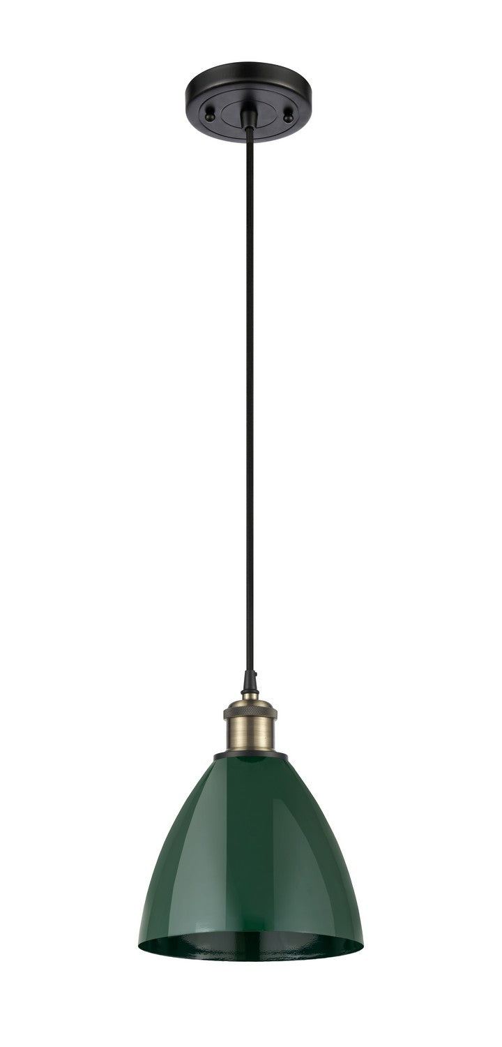 Innovations 516-1P-BAB-MBD-75-GR-LED LED Mini Pendant, Black Antique Brass