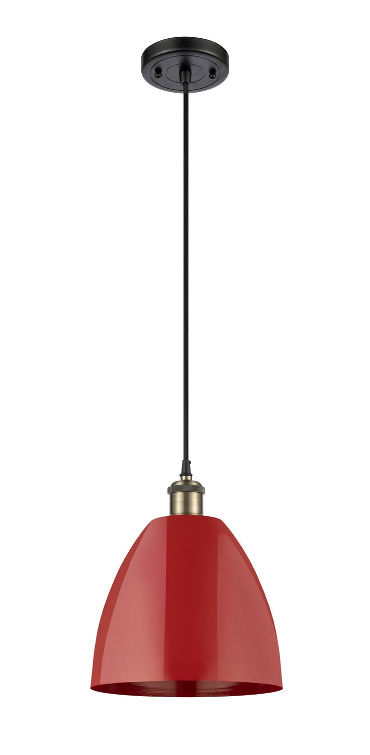 Innovations 516-1P-BAB-MBD-9-RD One Light Mini Pendant, Black Antique Brass