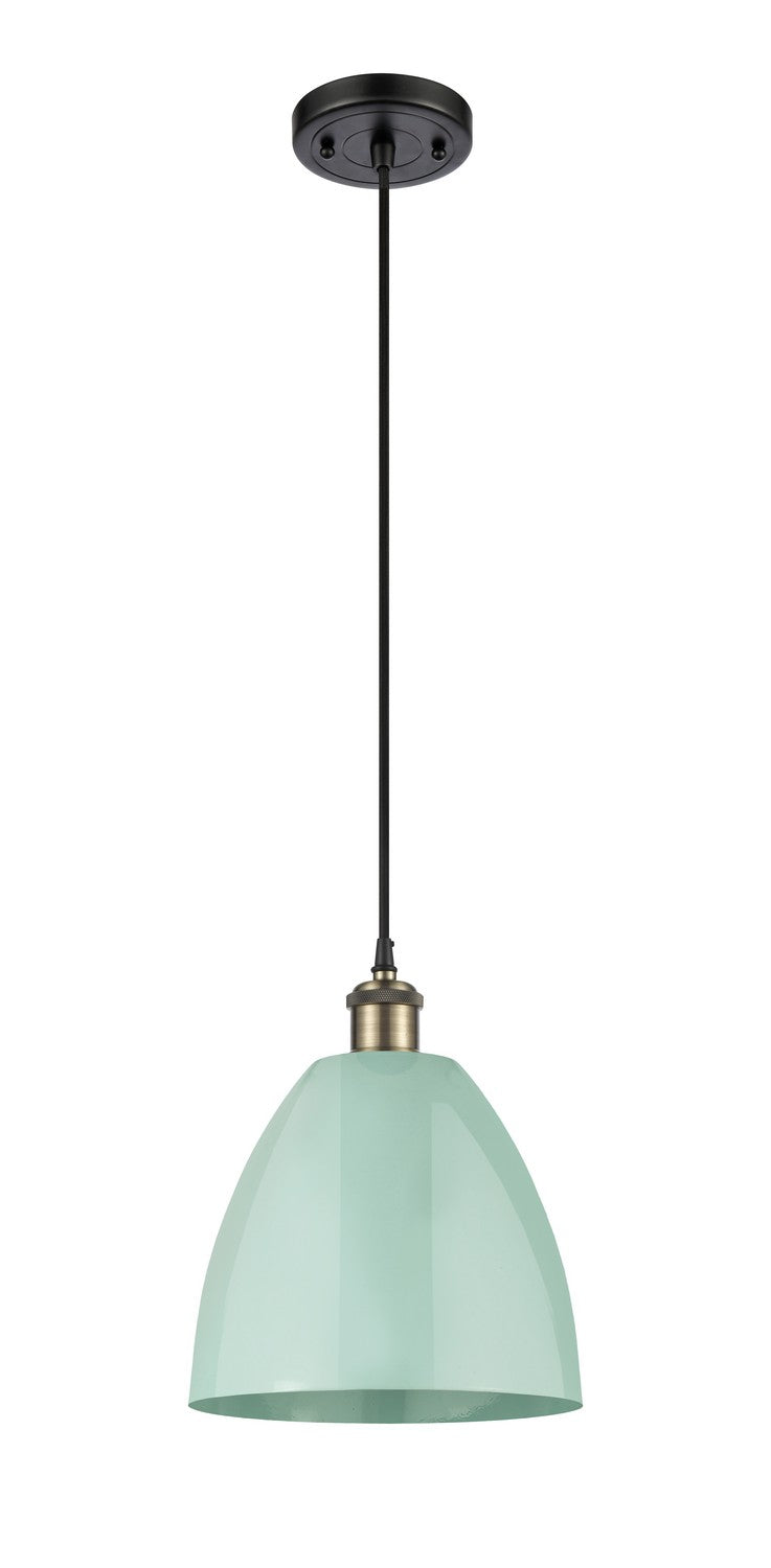 Innovations 516-1P-BAB-MBD-9-SF One Light Mini Pendant, Black Antique Brass